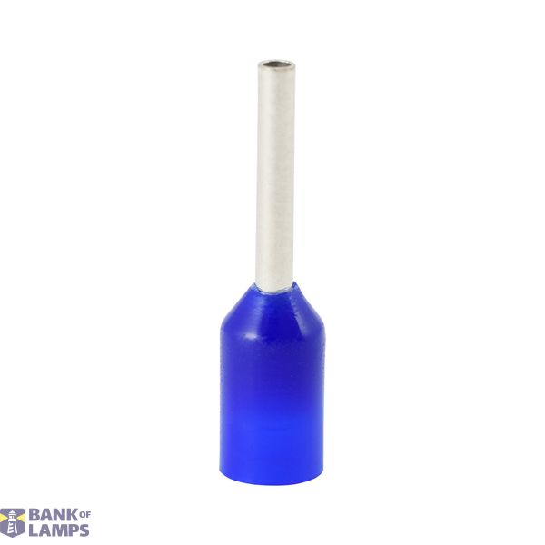 Single insulated ferrule terminal HI 0.5/8-ni, blue, Al/Cu image 1