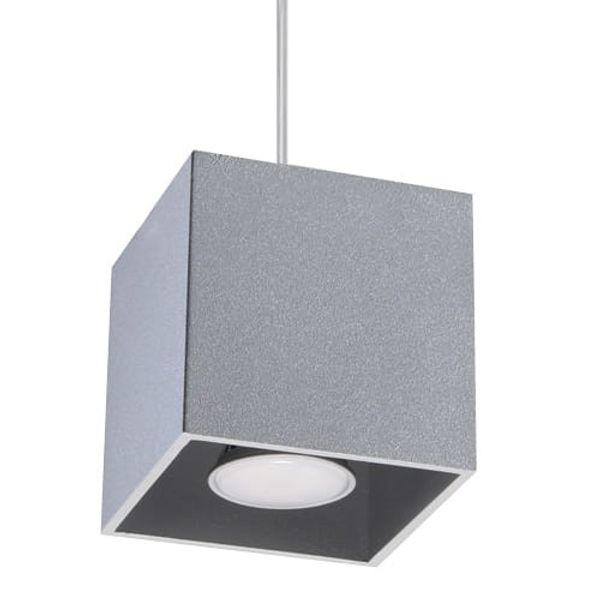 HANGING LAMP QUAD 1 GREY GU10 1X40W IP20 image 1