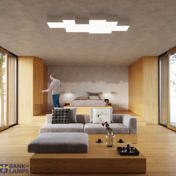 CEILING LAMP HORUS 55 WHITE E27 4X60W IP20 image 4