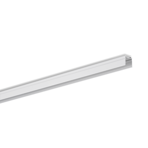Surface-mount aluminum profile for 2 LED strips, U-profile MEDIUM, length 5m image 1