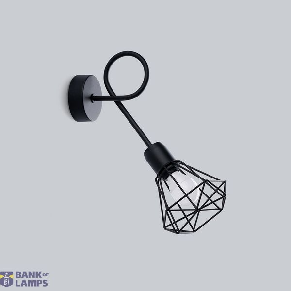 WALL LAMP ARTEMIS 1S BLACK E14 1X40 IP20 image 2