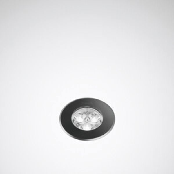 Ground-recessed luminaires Lutera 90 Lens Black ETD 8W 400lm 0 rotationally sym. wide (RB) IP68 IK10 3 SDCM image 1