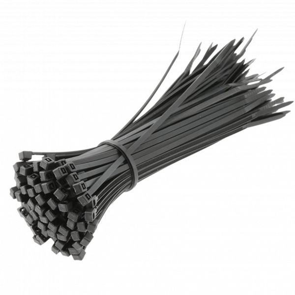 Nylon ties 2,5 x 140 mm, 100 pcs., black image 1
