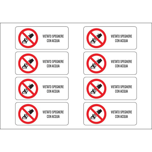 Adhesive label - Dimensions: 300 x 210 mm image 1