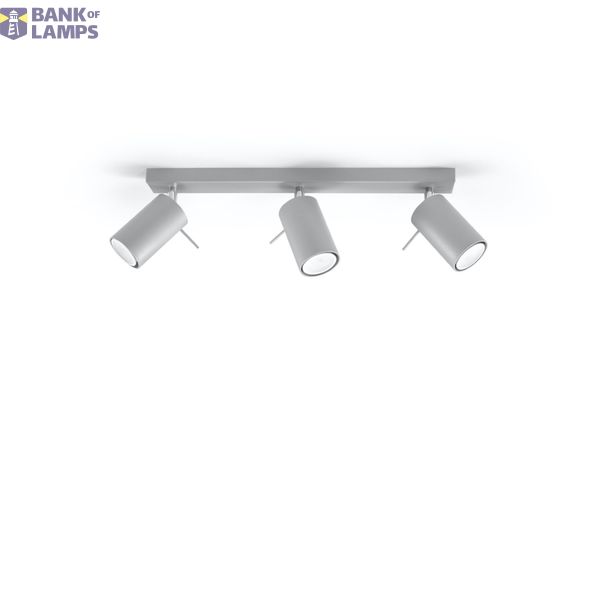 CEILING LAMP RING 3 GREY GU10 3X40W IP20 image 6