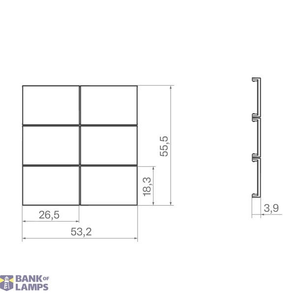 KNX pushbutton cover, 6-position, with backlight, A.x/C.x, white glossy. image 2