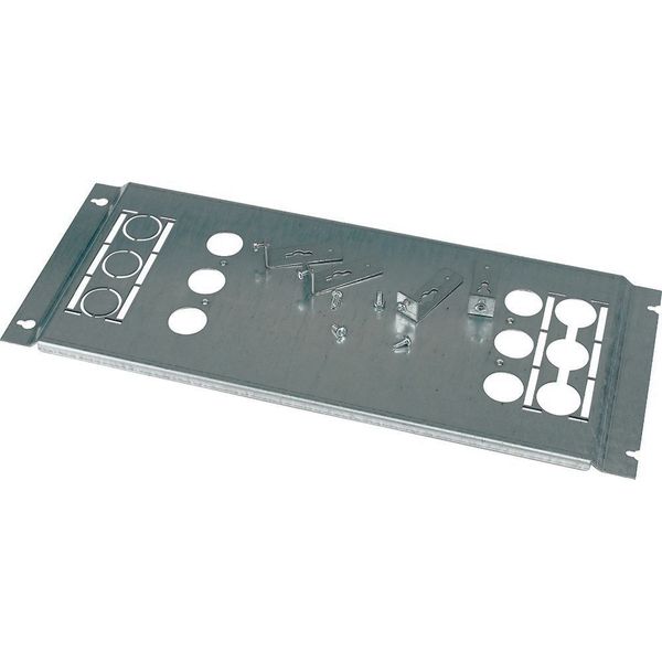 XMN332406MV Mounting plate, +mounting kit, for NZM3, vertical, 3p, HxW=600x600mm image 6