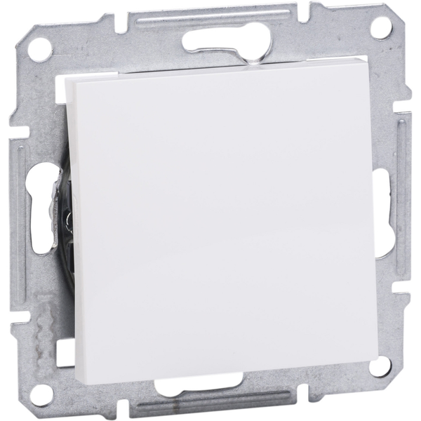 ASFORA Switch toggle 1-button without frame white image 1