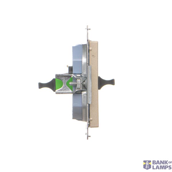 Double socket outlet with earthing and current phase constancy, Inox, metallized, 16A image 1