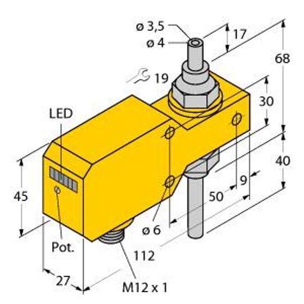 Flow Monitoring Inline Sensor with Integrated Processor   FCI-TCD04A4P-ARX-H1140 image 1