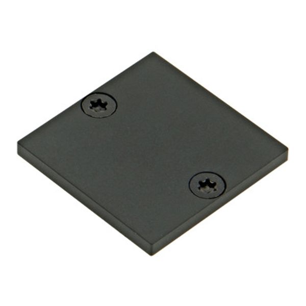Profile end cap TBR flat closed black image 1