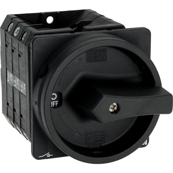 T5B-3-8342/EA/SVB-SW Main switch, T5B, 63 A, flush mounting, 3 contact unit(s), 6 pole, STOP function, With black rotary handle and locking ring, Lockable in the 0 (Off) p image 22