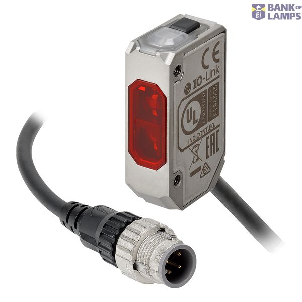 Photoelectric sensor, rectangular housing, stainless steel, red LED, b E3AS0070E image 2