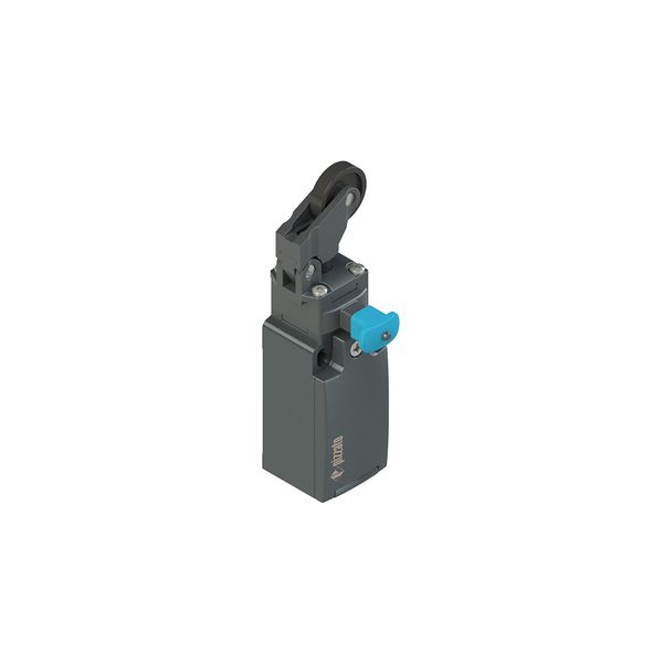 Position switch with adjustable one-way roller and reset device image 1