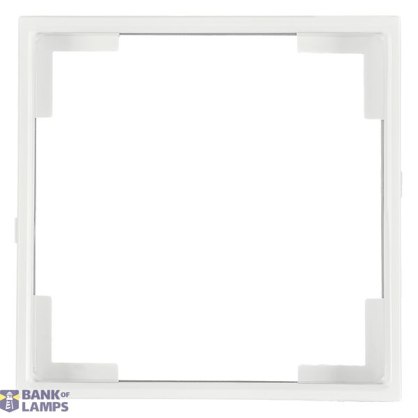 Adapter frame 55x55 mm to 50x50 mm, white, 1 pack = 5 pcs. image 1