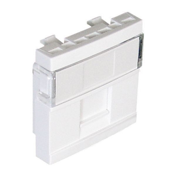 MODULE F/1 RJ CONNECTOR - 2 MOD WHITE image 1