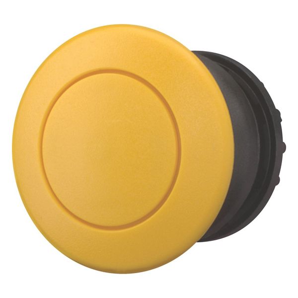 M22S-DP-Y Mushroom actuator, RMQ-Titan, Mushroom, momentary, Mushroom yellow, yellow, Blank, Bezel: black image 5