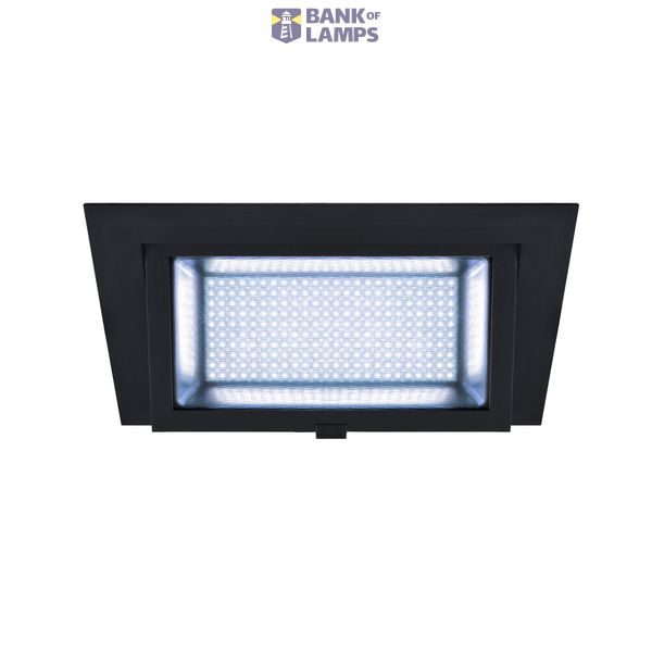 ALAMEA LED recessed ceiling light, black, 4000K, 45W image 1