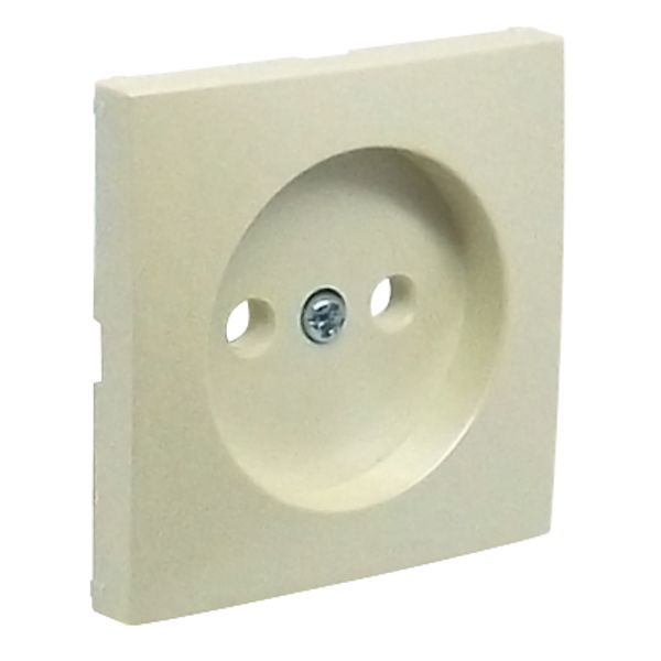 COVER PLATE F/SINGLE PHASE SOCKET PEARL image 1