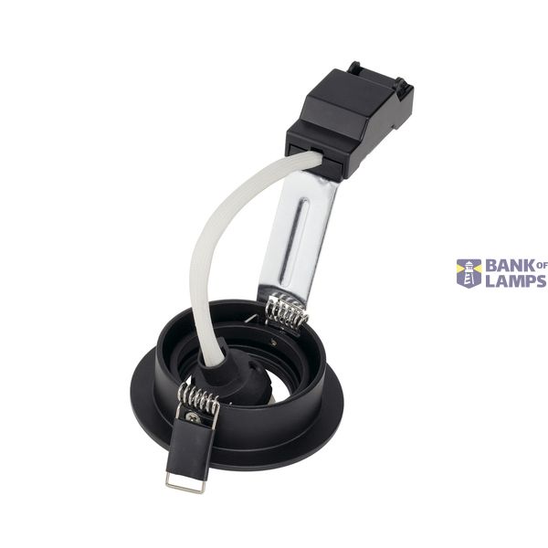 NEW TRIA 68 GU10 ROUND downlight, matt black, max. 50W, incl. clip springs image 3