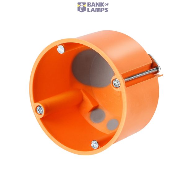 Cavitywall socket box, windproof di60/d47mm, orange, M20, PP image 2