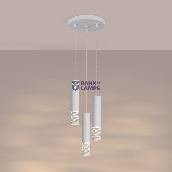 Pendant lamp LIRO 3P white image 7