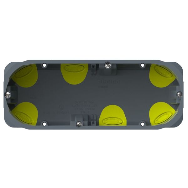 6 modules (7 for Livinglight) box for dry partitions. Dimensions 183x71x52 mm image 1