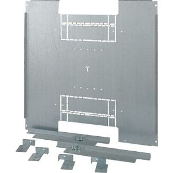 XMN4F08M Mounting plate, NZM4, 3/4p, fixed version, W=800mm image 4