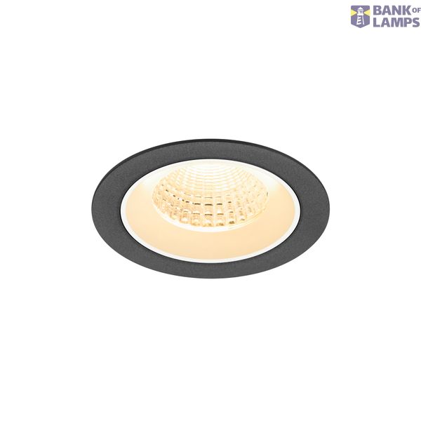 NUMINOS© M recessed ceiling light 3000K 55ø IP20 round bl/wh image 1