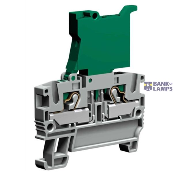 Insert terminal block with fuse holder, 1st level, 4 mm², gray image 1