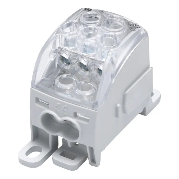 SUB 160 Universal distribution block Al/Cu 82040 SIMBLOCK grey image 1