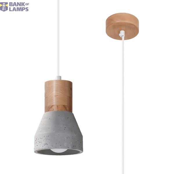 QUBIC HANGING LAMP GREY E27 1X60W IP20 image 6