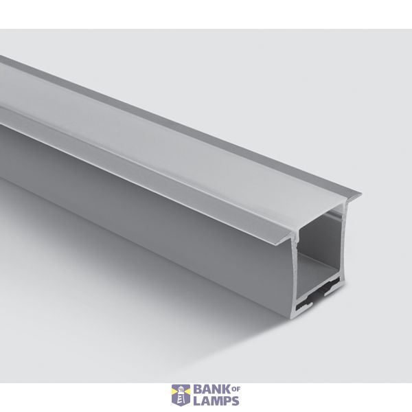 RECESSED PROFILE 2m + PC opal diffuser image 1