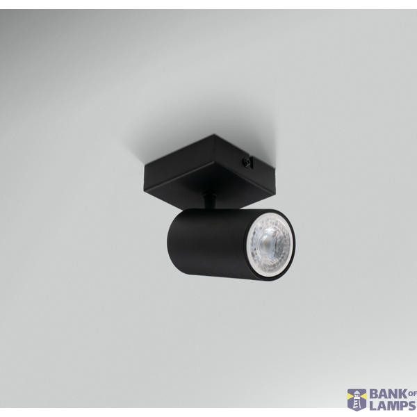 FARETTO SOFFITTO ENFASI SQUARE NERO image 1