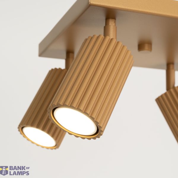 CEILING LAMP FOR DINING ROOM CARBON MOVABLE GOLDEN SPOTLIGHTS ON GU10 image 8