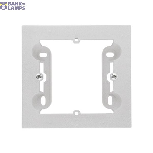 Single surface mounted box, matt aluminum image 1