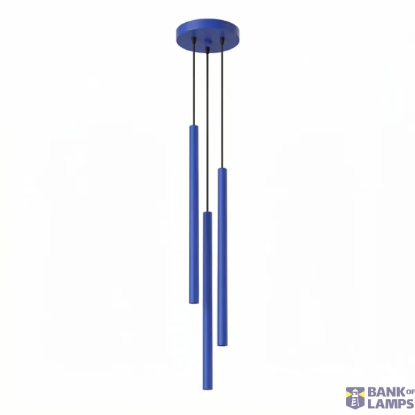 Pendant lamp PASTELO 3P ultramarine image 1