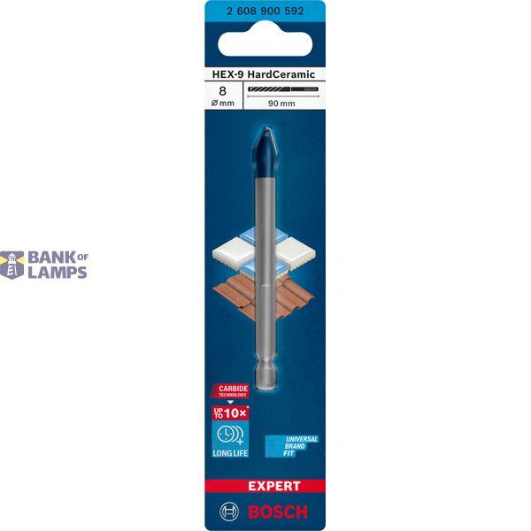 EXPERT HEX-9 HardCeramic Drill Bit 8 x 90 mm image 2