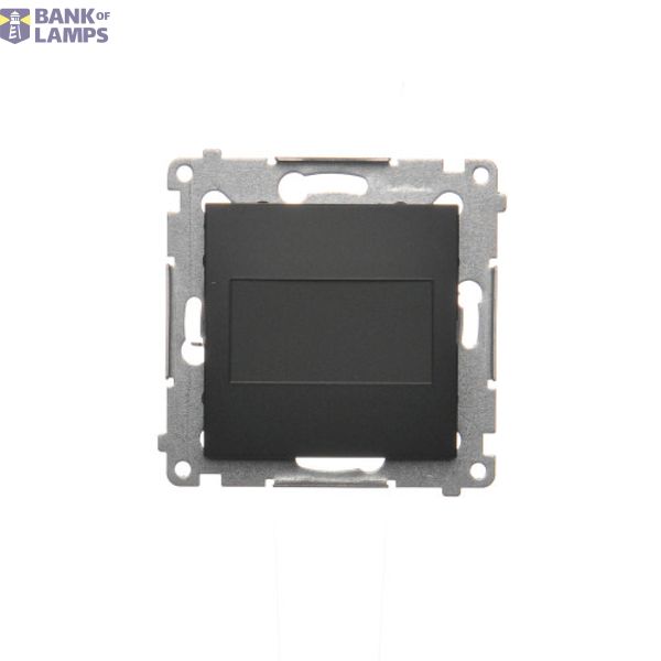 Blind element with metal support, black matt image 1
