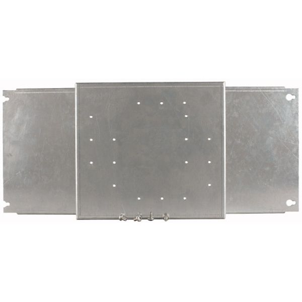 BPZ-NZM1-800-MH-W Mounting plate + front plate for HxW=200x800mm, NZM1, horizontal, white image 1
