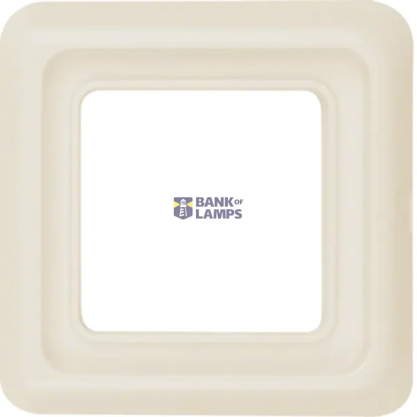 Single frame with seal for up-to-ground IP44 protection, white, glossy image 1