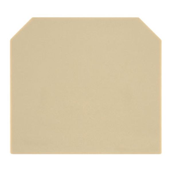 End plate for terminals, dark beige, yellow, Height: 27 mm, Width: 1.5 mm, V-0, KrG, Snap-on: Yes image 2