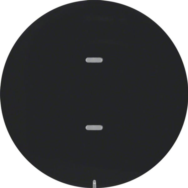 Sensor, push-button, 1-fold, Berker R.1/R.3, black, gloss image 1