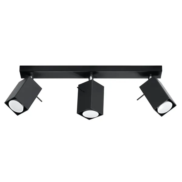 CEILING LAMP MERIDA 3 BLACK GU10 3X40W IP20 image 1
