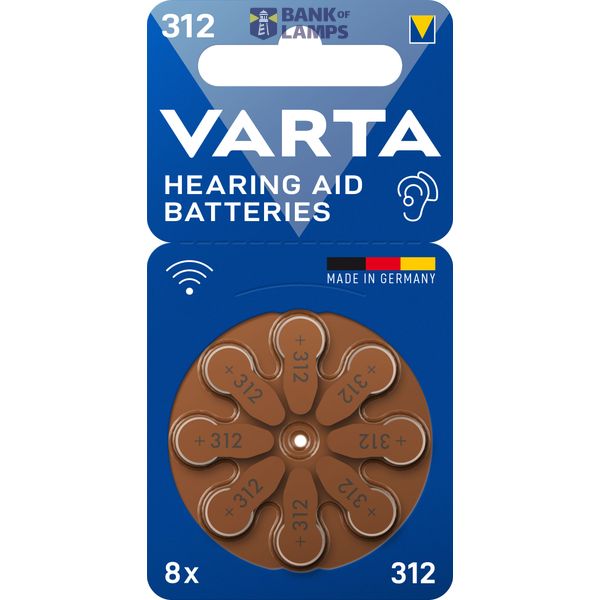 VARTA 24607 Hearing Aid 312 BL8 image 1