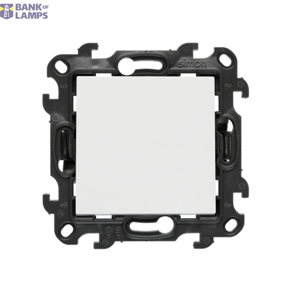Intermediate switch without pictogram, (module), Simon 24, IP20/IP44, 10AX, white image 1
