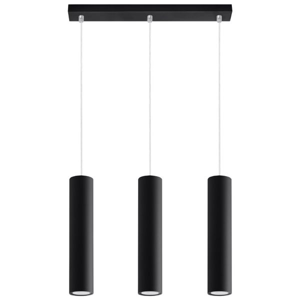 HANGING LAMP LAGOS 3L BLACK GU10 3X40W IP20 image 1