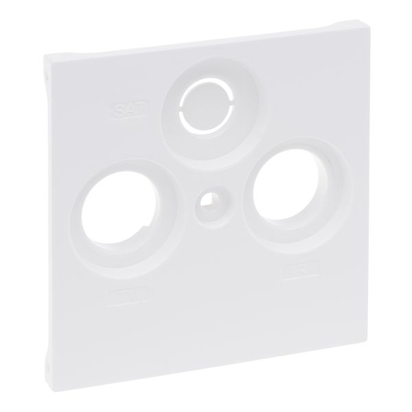 TV-R-SAT 30MM SOCKET COVER WHITE image 1