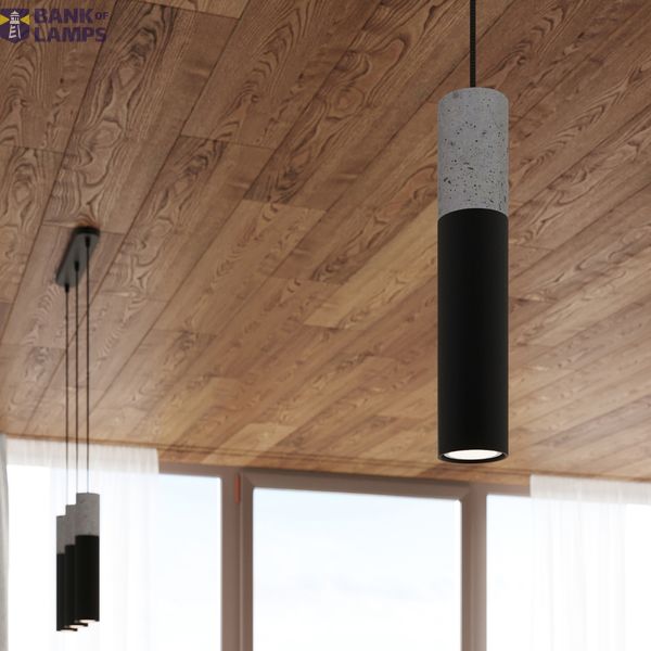 HANGING LAMP BORGIO 1 BLACK GU10 1X40W IP20 image 7