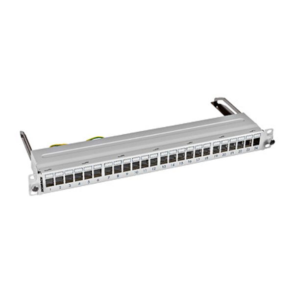 Patchpanel 19" empty sliding for 24 modules (SFA)(SFB), 1U image 1
